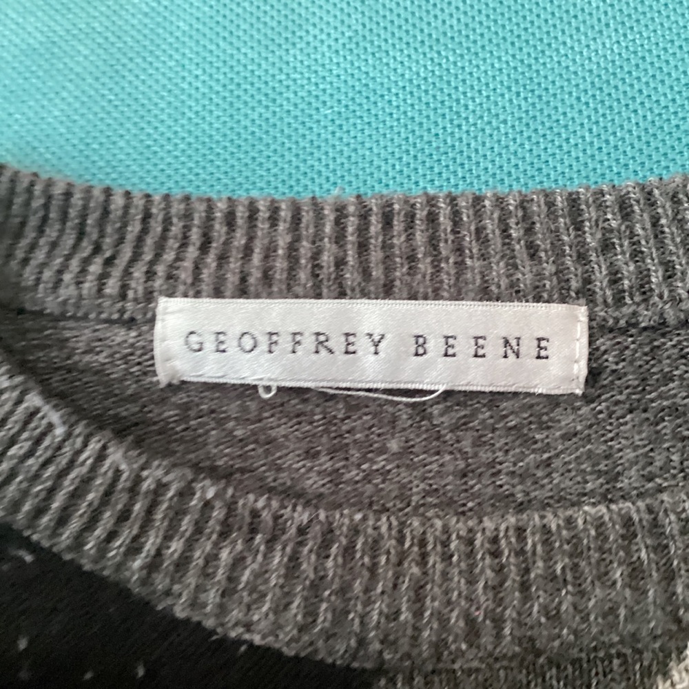 Geoffrey Beene Charcoal Knit Top